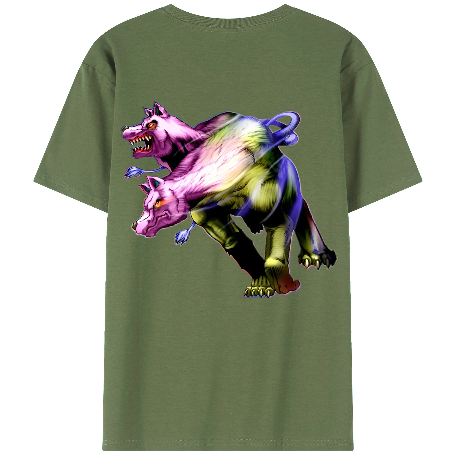 （画像用） 遊☆戯☆王 Yu-Gi-Oh! 綿100％ メンズ半袖Tシャツ（バックプリント） 通気性